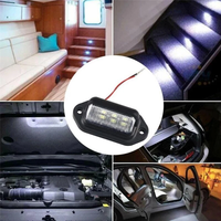 Lampes de plaque d'immatriculation LED 6LED 12V-24V pour camion/voiture/SUV/camionnette, 6000K, neuves, garantie 1 an, fabriquées en usine