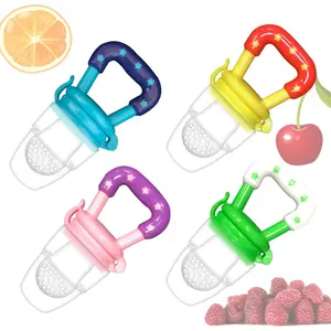 Vente en gros, sans BPA, alimentation pour bébé, Grand Silicone, mangeoire à fruits frais, tétine pour bébé