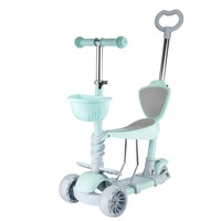 Vente directe d'usine, trottinette multifonctionnelle 3 en 1 pour enfants avec siège, poignée réglable et roues lumineuses, trottinette pour enfants