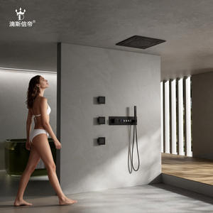 Système de douche encastré en acier inoxydable pour la maison, ensemble complet de pommes de douche de salle de bain, quincaillerie de bain haut de gamme - Product Image 2