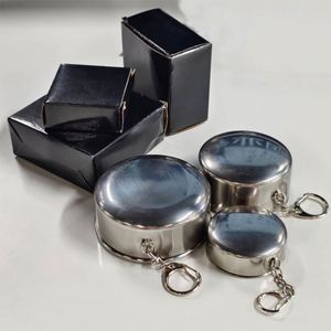 Camping Travel Camping Portable Mug Stainless Telescopic Stainless Steel Folding Water Drinking Cup with <b>Key</b> <b>Chain</b> - Product Image 4