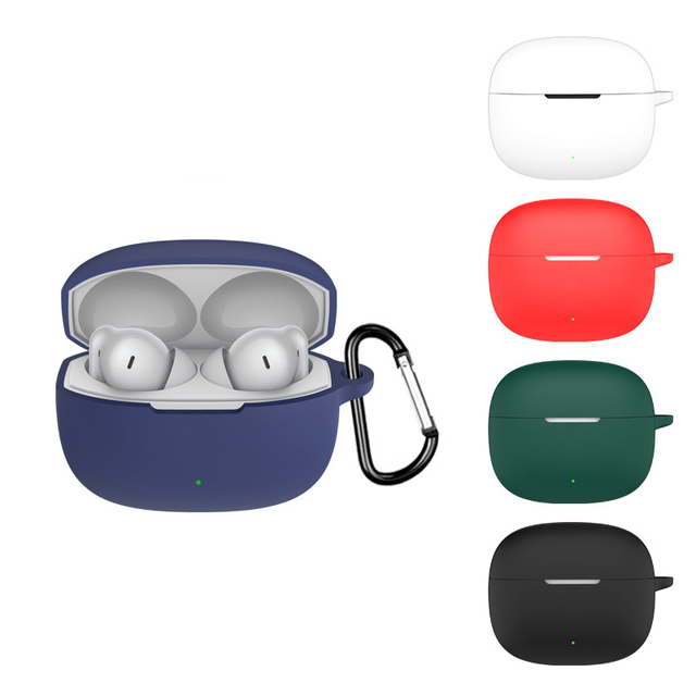Soft Silicone Full Protection Shell Earphone Charging Box Case Earbuds Cover for Oneplus nord buds 4 pro with Carabiner