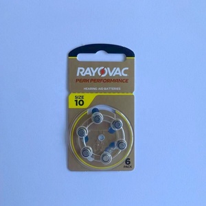 Batería para audífonos <span class=keywords><strong>RAYOVAC</strong></span> PEAK PERFORMANCE A10 Batería para audífonos de zinc y aire - Product Image 6