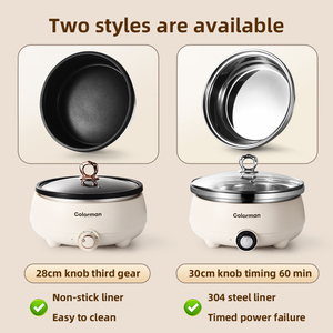 Высококачественная Сплит электрическая мульти-плита, 4 л, антипригарный внутренний горшок с цифровым дисплеем, с таймером, с автоматическим сохранением тепла, электрический кухонный горшок - Product Image 5