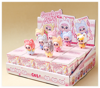 Boîtes aveugles mystère de chat doux de dessin animé mignon flocage Boîtes aveugles top à la mode Capsules distributeur automatique jouet enfant cadeau fabricant