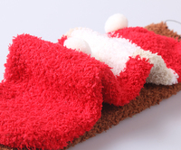 Vente en gros/Personnalisé 3D Chaussettes de Noël pour enfants avec flocon de neige Chaussettes d'automne-hiver à tube moyen entièrement fermées pour personnalisation