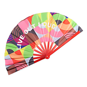 13inch 33cm tùy chỉnh gấp lươi Carnival Cowboys người hâm mộ cầm tay lớn nhựa xách tay gấp Clack fan đối với lễ hội - Product Image 4