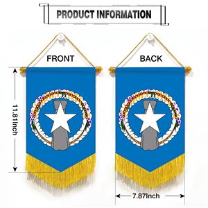 Bandera <span class=keywords><strong>DE</strong></span> LAS Islas Marianas del Norte con borlas <span class=keywords><strong>de</strong></span> 20x30cm colgada en la entrada para agregar un toque único a la llegada - Product Image 3