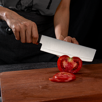 Couteau de cuisine chinois de 6 pouces, couteau à viande et légumes en acier inoxydable, couteau de chef tranchant pour trancher la viande et les légumes