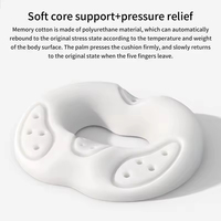 Coussin de siège en mousse à mémoire de forme pour soulager la sciatique et les douleurs à la hanche, coussin de siège pour le coccyx