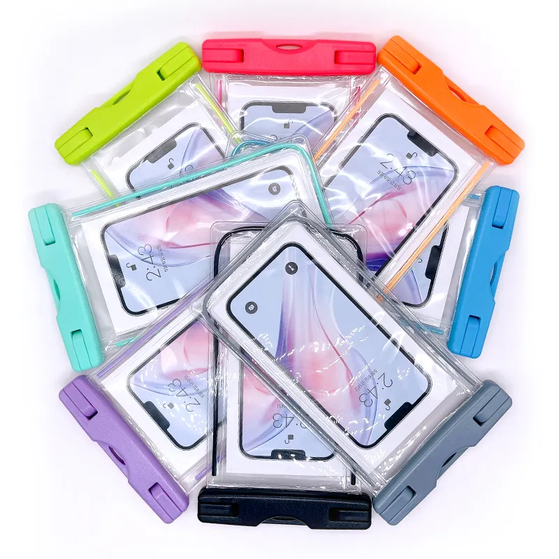 Mobile Phones Accessories Outdoor Swimming Mobile Phones Waterproof Bags Transparent Free Sample Customized Best Selling PVC