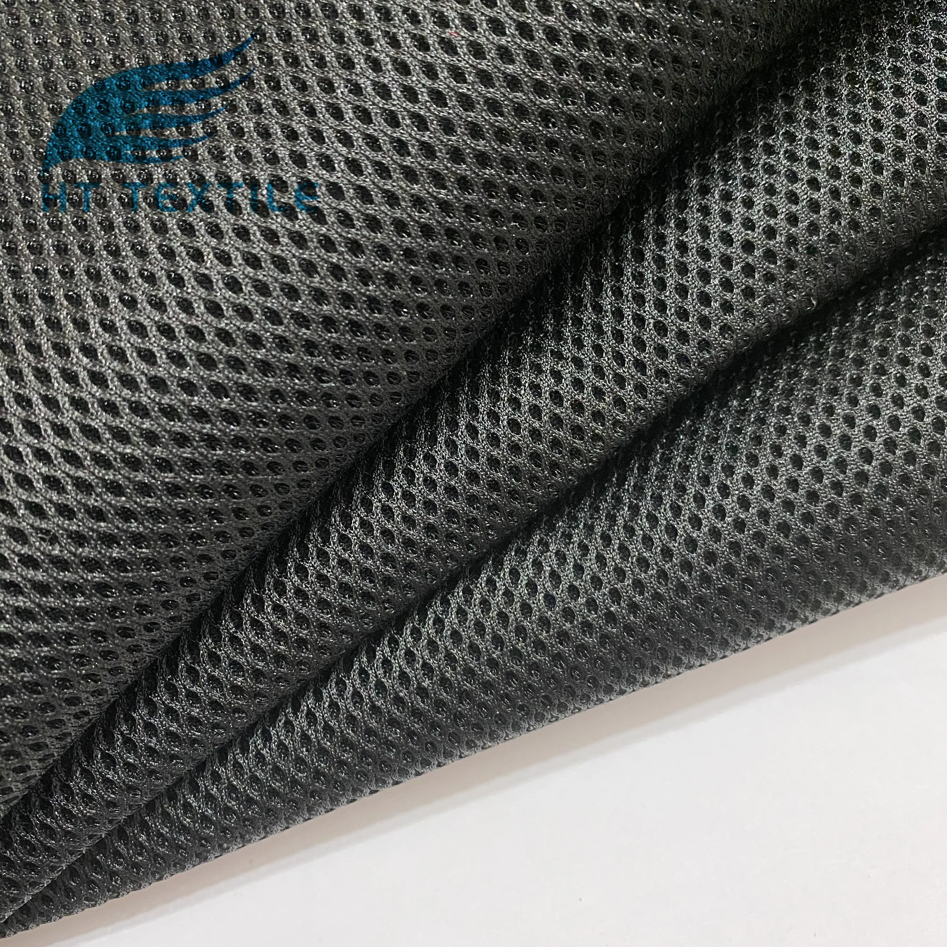 China manufacturer 3D spacer polyester thick air mesh scuba sandwich fabric for shoes hats and office chair