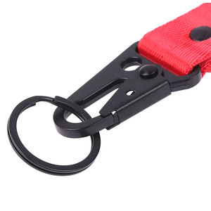 Bracelet de poignet court multicolore universel personnalisé porte-clés vierge lanière en nylon avec logo Design - Product Image 5