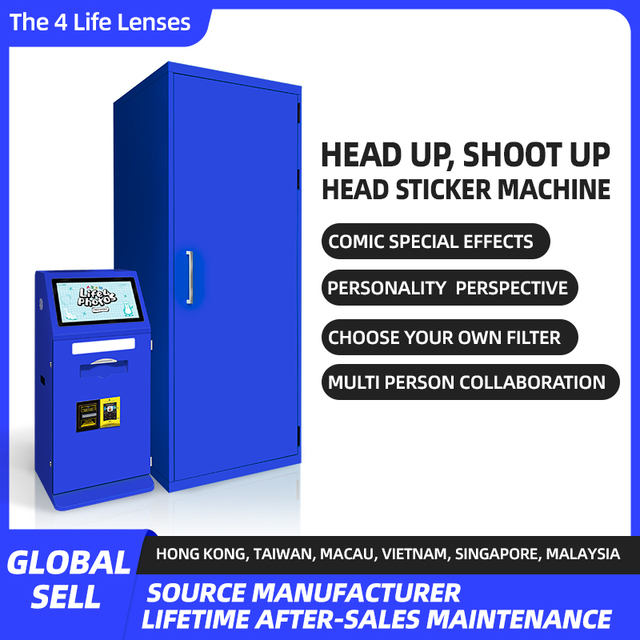 Best Selling High Angle PhotoBooth Enclosed New Overhead Digital Cabina De Fotos With Payment System Photo Booth for Commercial