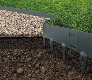 Bordure de jardin en acier Corten, bordure de pelouse en acier pour l'aménagement paysager domestique - Product Image 5