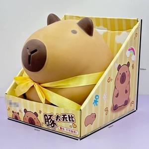 ตุ๊กตาคาปิบาร่าขนาดใหญ่ บีบแล้วคืนตัวช้า ของเล่นนุ่มรูปสัตว์ สำหรับคลายเครียด ระบายอารมณ์ และตกแต่งสำนักงาน - Product Image 1