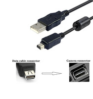Cable de carga de datos USB para cámara CB-USB5 CB-USB6 de 12 pines para cámara digital Olympus