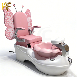 Çocuklar İçin Pedikür Koltuğu Çocuk Manikür Koltuğu Renkli LED Işıklı Lüks Pembe Tırnak Salonu Pedikür Çocuk Spa Masaj Koltukları Renkli - Product Image 4