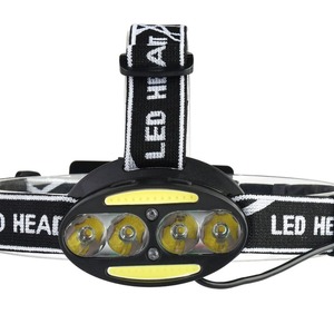 Linterna frontal LED de 8 LED recargable por USB T6 de alta potencia con sensor para uso en exteriores - Product Image 1
