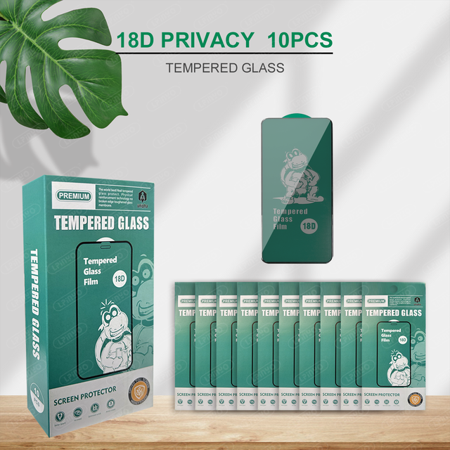 Factory 18 D airbag Privacy Tempered Glass Screen Protector for iphone 17 16 15 14 Pro 13 12 Glass Anti spy Screen Glass Film