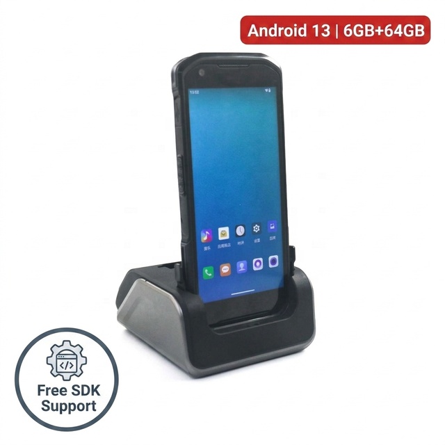 Android 13 6GB+64GB RAM Rugged Industrial Enterprise WMS WiFi 5 Barcode Scanner Handheld Terminal