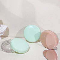 Nouvelle boîte à poudre libre transparente ronde 5G personnalisée pour fard à paupières, emballage portable pour cosmétiques en crème