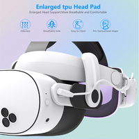 Pour Meta Quest3S VR sangle de tête de charge casque serre-tête réglable avec batterie 12000mAh