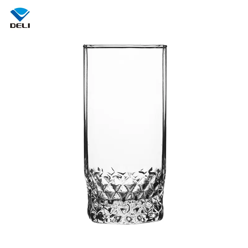 Custom Designs Wholesale 11.2oz 330ml Milk Juice Long Creative Glass Cup