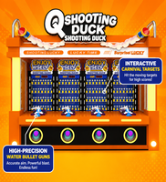 Machine de jeu d'arcade de tir aux canards pour 4 joueurs, simulateur de tir interactif à monnayeur pour enfants, pour parcs d'attractions