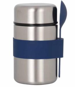 OUMEGO Fiole alimentaire en acier inoxydable à double paroi isolée Pot alimentaire sous vide Thermos Pot à soupe Garder les aliments au chaud avec cuillère - Product Image 5