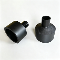 Manchon de réduction S160*63MM SDR11 poli PE 100, traitement de surface lisse, pour connexion à bride eau/gaz souterraine