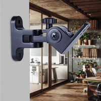 Yinyu WB218 Braket Pemasangan Speaker Aluminium yang Dapat Disesuaikan untuk Home Theater Heavy Duty 2-pack