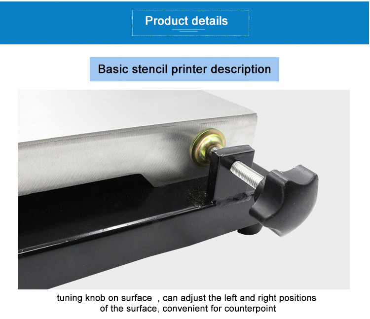 Screen Printing Manual Smt Stencil Printer High Precision