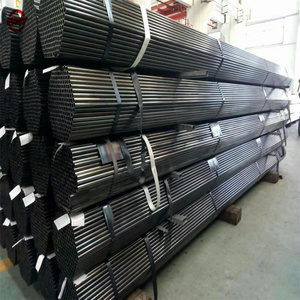 Tubo in Acciaio Q235B Laminato a Caldo Nero Rotondo ERW con Saldatura Dritta, Tubo in <span class=keywords><strong>Ferro</strong></span> Nero per Strutture Edili - Product Image 5