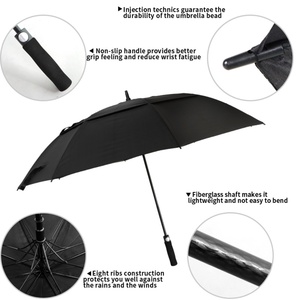 Big Size Golf <b>Umbrella</b> Vented <b>Windproof</b> OEM ODM with logo Large High Quality Luxury Fashion Strong Golfer <b>Umbrella</b> Wholesale - Product Image 4