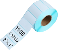 Autocollant thermique personnalisé blanc perforé 50x25 code-barres 2x1 étiquettes d'expédition d'adresse thermique directe pour l'épicerie de promotion