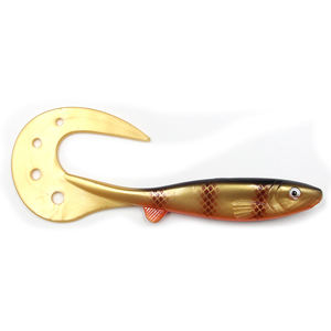 Selco SGSL-1068 PVC Shad Swimbait Appâts souples artificiels pour maquereau brochet Stream Position Leurre de pêche Réaliste Mulet Tails - Product Image 2