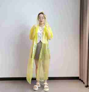 Usine Unisexe Imperméable Long Adulte En <span class=keywords><strong>Plastique</strong></span> Portable Pull Poncho De <span class=keywords><strong>Pluie</strong></span> avec Boutons et Cordon <span class=keywords><strong>Cape</strong></span> De <span class=keywords><strong>Pluie</strong></span> - Product Image 3