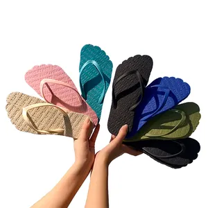 Summer Season No-Slip Sandals for Women Lightweight Barefoot Waterproof Flip Flops for Shower & Pool Beach Use
