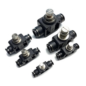 PA Series Khí Nén One Touch Union Van Điều Khiển Tốc Độ Không Khí Thẳng - Product Image 3