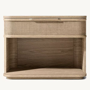 Mesa de Cabeceira Moderna de Madeira para Hotel com Acabamento para Quarto ou Sala de Estar Móveis para Apartamento - Product Image 4