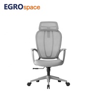 Solution de mobilier de bureau EGROspace, chaise de bureau ergonomique pivotante à dossier en maille haut de gamme pour réunions et personnel