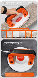 200Kgs Pompe à air Ventouses à vide Affichage numérique <span class=keywords><strong>Ventouse</strong></span> électrique automatique <span class=keywords><strong>Ventouse</strong></span> pour carreaux de céramique Outils de levage à vide - Product Image 4