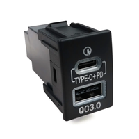 Chargeur de voiture à double port USB + Type-C avantageux, adapté à la charge rapide USB de mise à niveau sans perte Isuzu