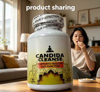 Capsules Nettoyantes Candida aux Herbes Naturelles Détoxification du Côlon Immunité Intestinale Supplément Herbal Adulte 60 Comprimés Croissance Capillaire