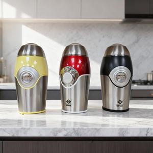 <span class=keywords><strong>Moulin</strong></span> <span class=keywords><strong>à</strong></span> <span class=keywords><strong>café</strong></span> électrique automatique en acier inoxydable avec lame en acier inoxydable, puissance de 200 W, double tension (220 V/110 V), capacité de 50 g pour un usage domestique - Product Image 6