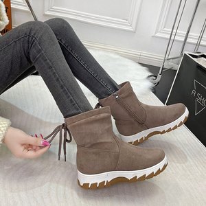 Classique haute qualité <span class=keywords><strong>2023</strong></span> grandes chaussures pour femmes mode nouvelles femmes hiver chaud chaussures mi Tube bottes à la mode femmes grosses bottes - Product Image 3