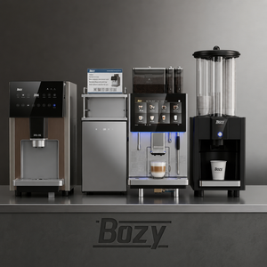 Estación de Café de Autoservicio Comercial con Máquina de Café, Refrigerador, Máquina de Hielo y Dispensador de Vasos - Product Image 1