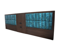 Lit d'hôtel sur mesure, tête de lit, mobilier de chambre à coucher, hôtel de vacances