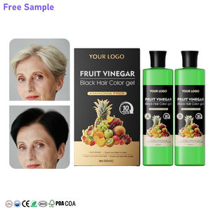 Joynna marca privada 100% cobertura gris <span class=keywords><strong>tinte</strong></span> para el cabello Vinagre de frutas 100ML * 2 fabricación Original Unisex negro <span class=keywords><strong>tinte</strong></span> para el cabello - Product Image 1